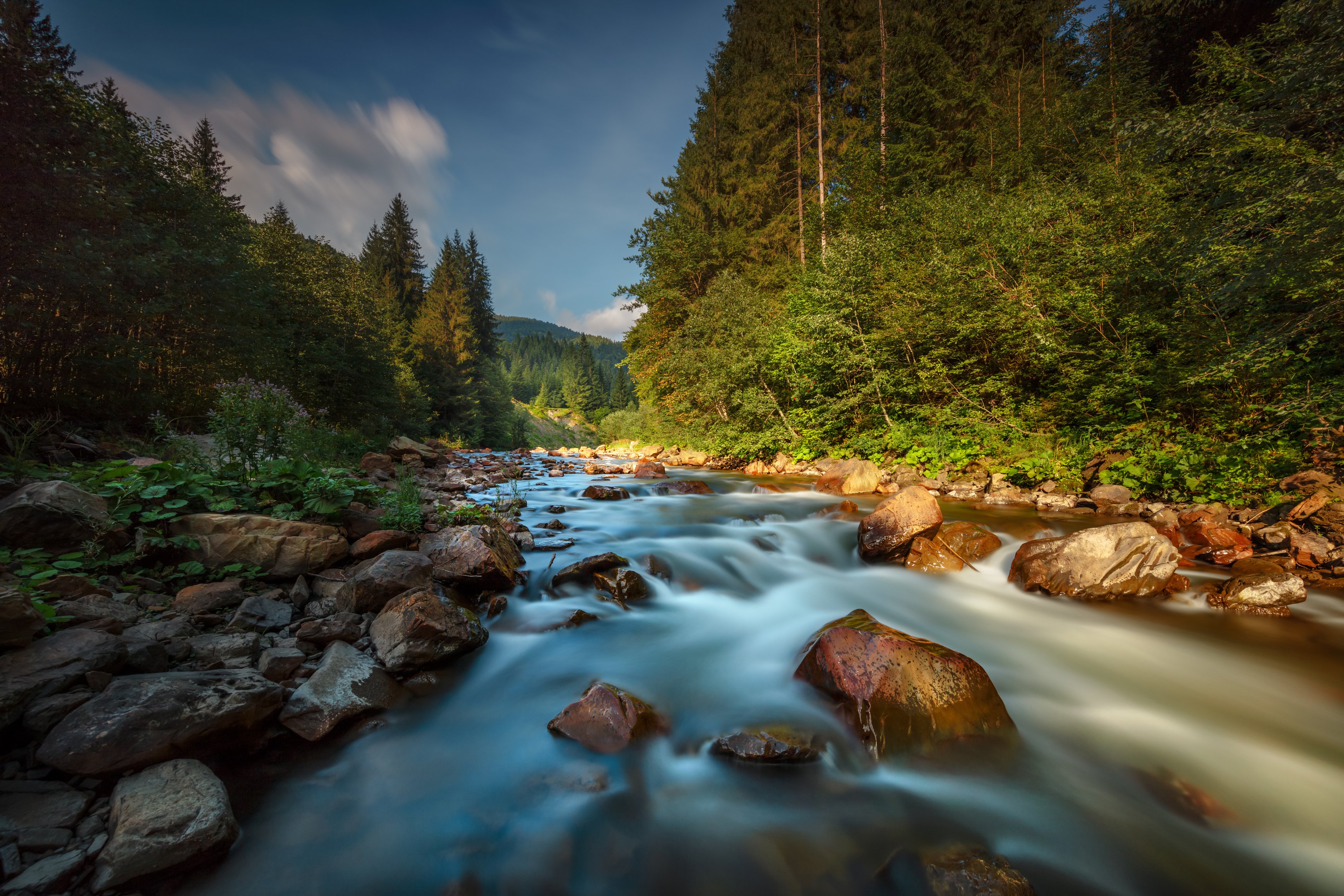 Beautiful Mountainous River